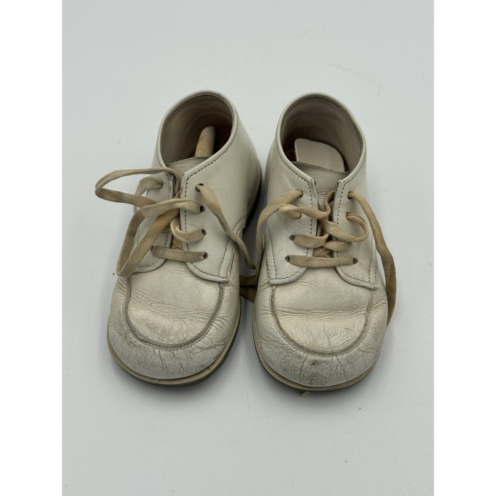 Vintage Flexible Moccasin White Baby Shoes